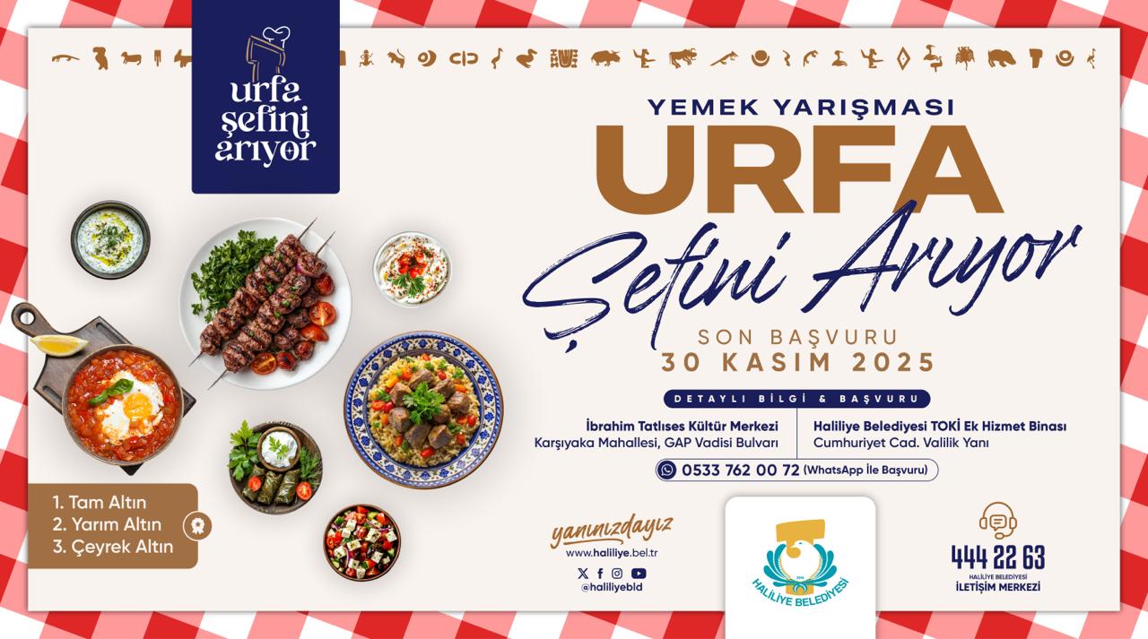 Haliliye Belediyesi, yöresel tatların yaşatılması ve gastronomi turizmine katkı sunulması
