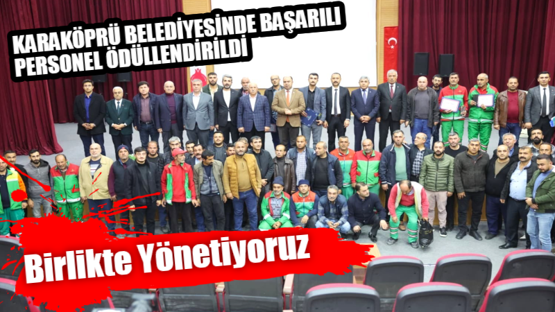 Karaköprü Belediye Başkanı Nihat Çiftçi, kurum personeli ile değerlendirme toplantısında